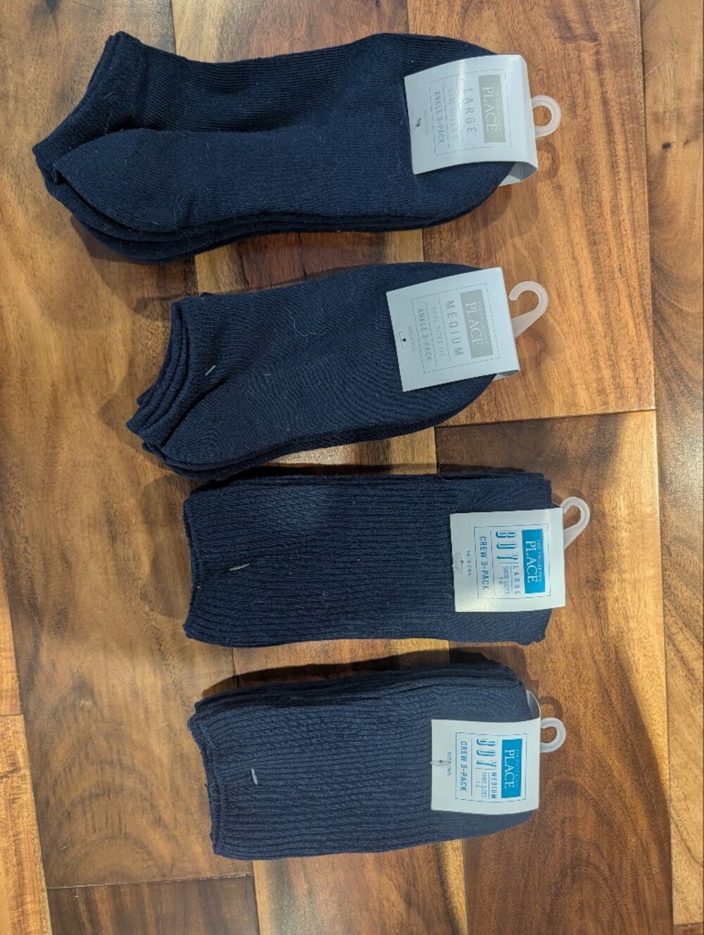 The Children's Place Boys Navy Crew & Ankle Sock Pack